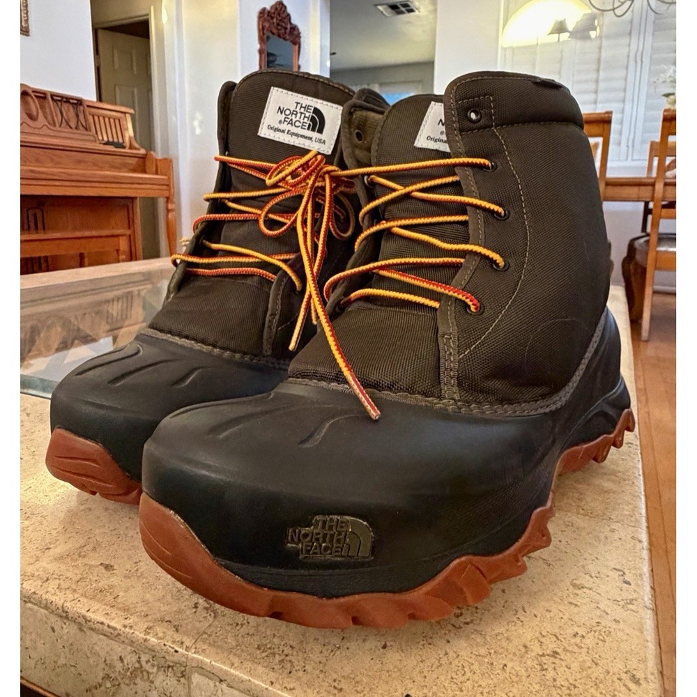 The North Face Tsumoru Waterproof Winter Boots Men's 11 Olive PrimaLoft NF0A3MKS